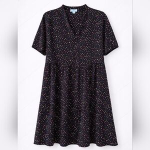 🌞 CeCe Black Polka Dot Babydoll Dress - size medium